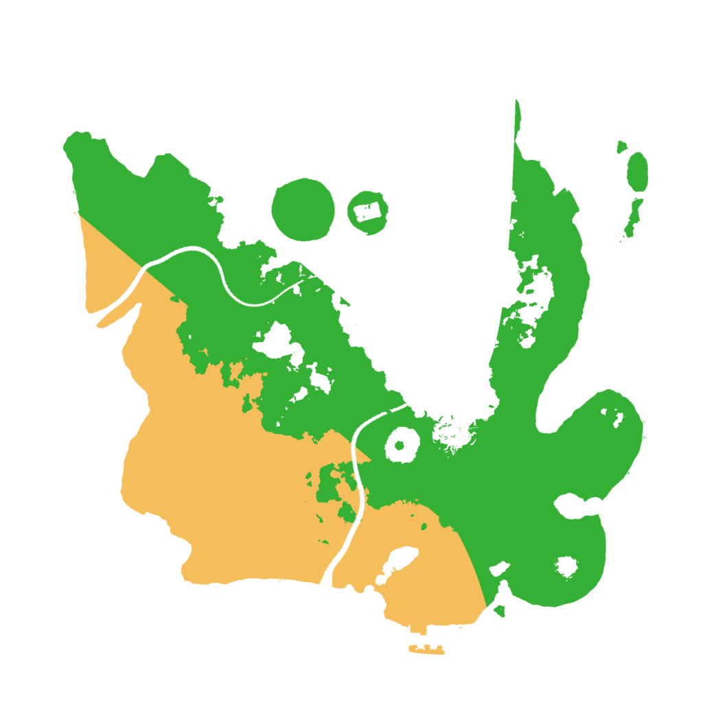 Biome Rust Map: Procedural Map, Size: 3000, Seed: 423534