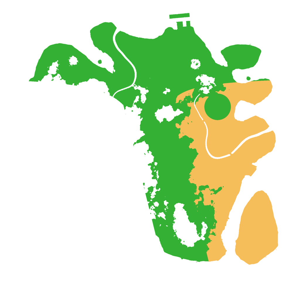 Biome Rust Map: Procedural Map, Size: 3000, Seed: 409662