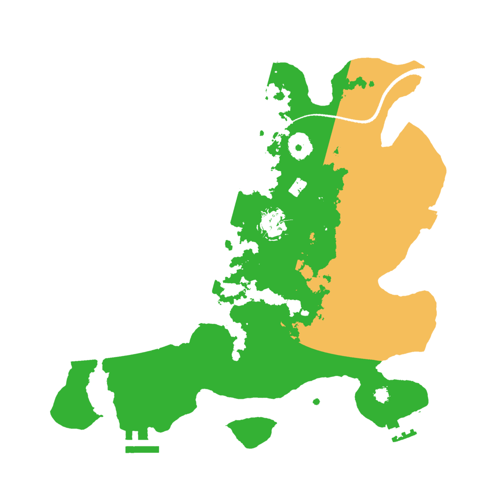 Biome Rust Map: Procedural Map, Size: 3000, Seed: 942607