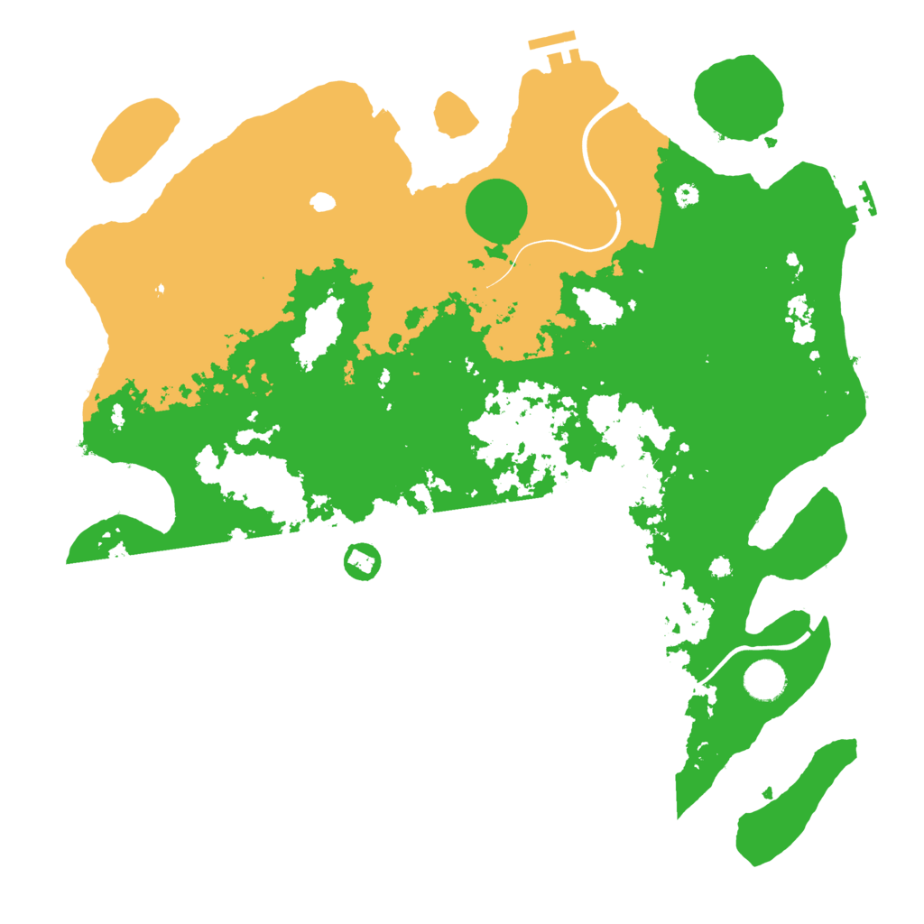 Biome Rust Map: Procedural Map, Size: 3950, Seed: 1113415241