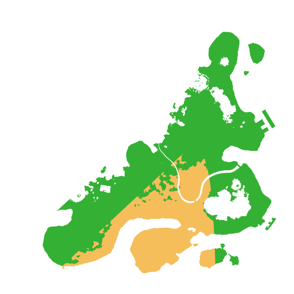 Biome Rust Map: Procedural Map, Size: 3000, Seed: 990848