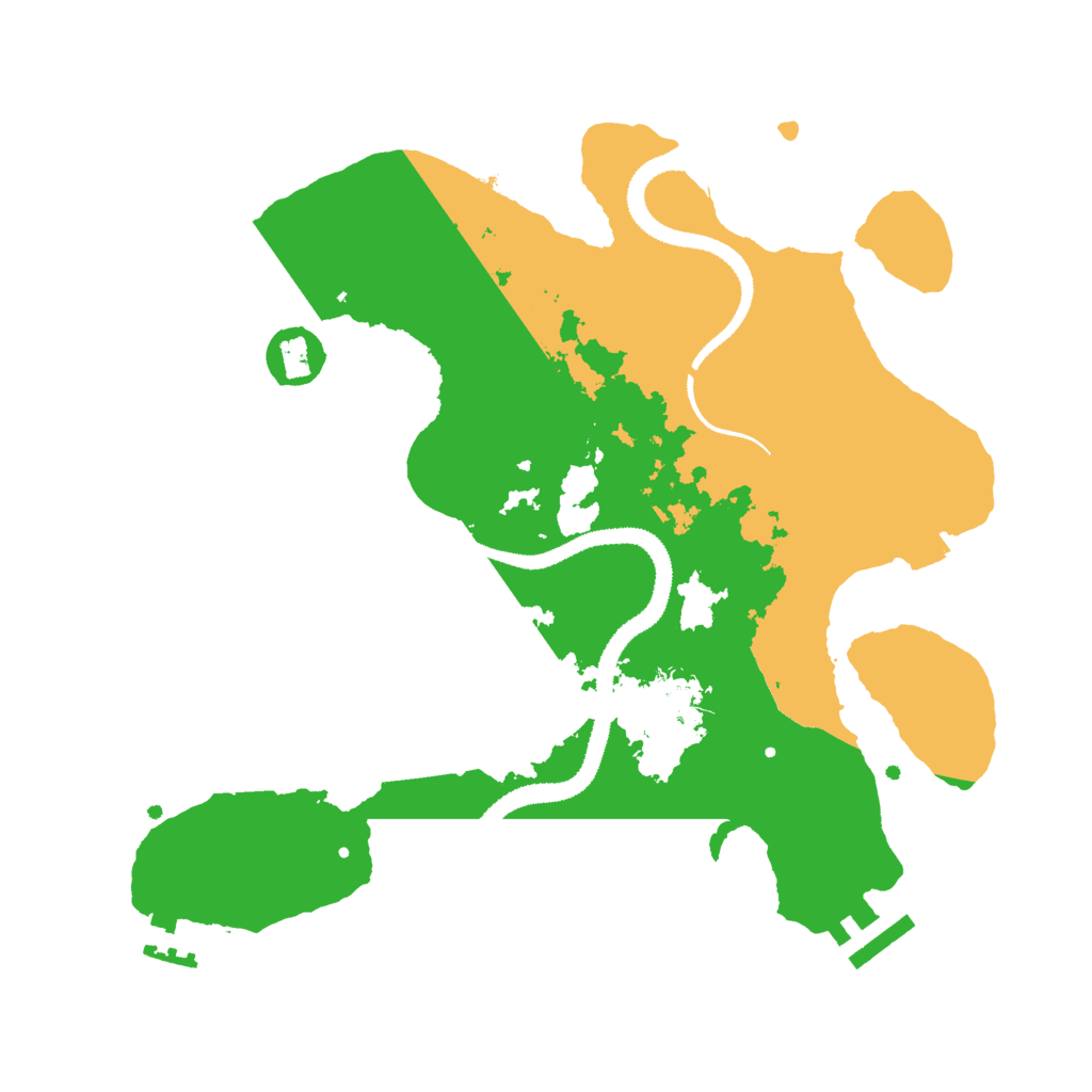Biome Rust Map: Procedural Map, Size: 3000, Seed: 228606