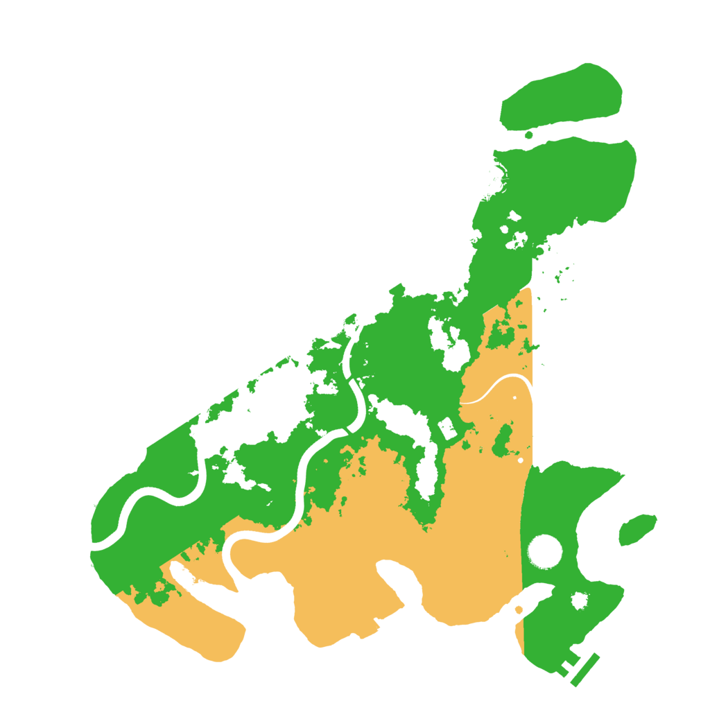 Biome Rust Map: Procedural Map, Size: 3700, Seed: 592406784