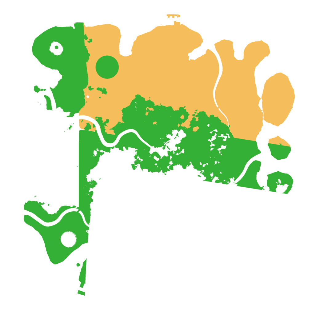 Biome Rust Map: Procedural Map, Size: 3600, Seed: 1489761254