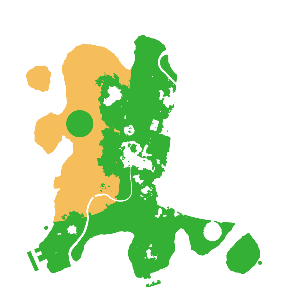 Biome Rust Map: Procedural Map, Size: 3000, Seed: 1894022542