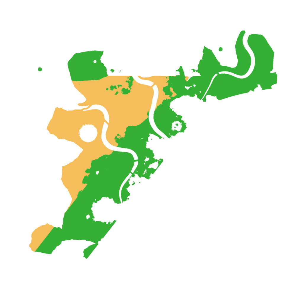 Biome Rust Map: Procedural Map, Size: 3000, Seed: 151664