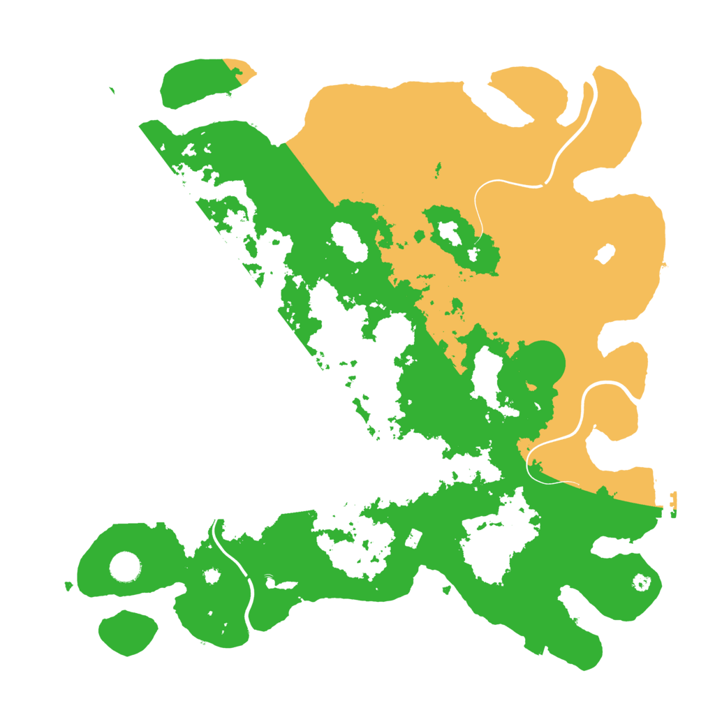 Biome Rust Map: Procedural Map, Size: 4100, Seed: 51