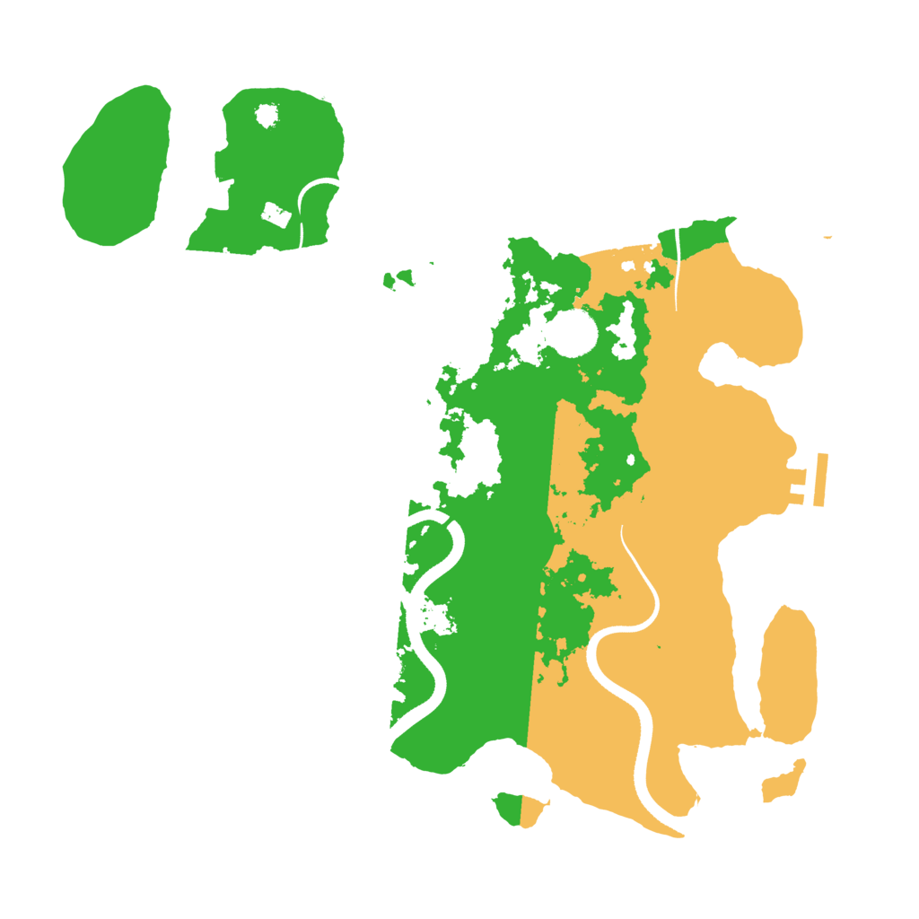 Biome Rust Map: Procedural Map, Size: 3500, Seed: 2056341992