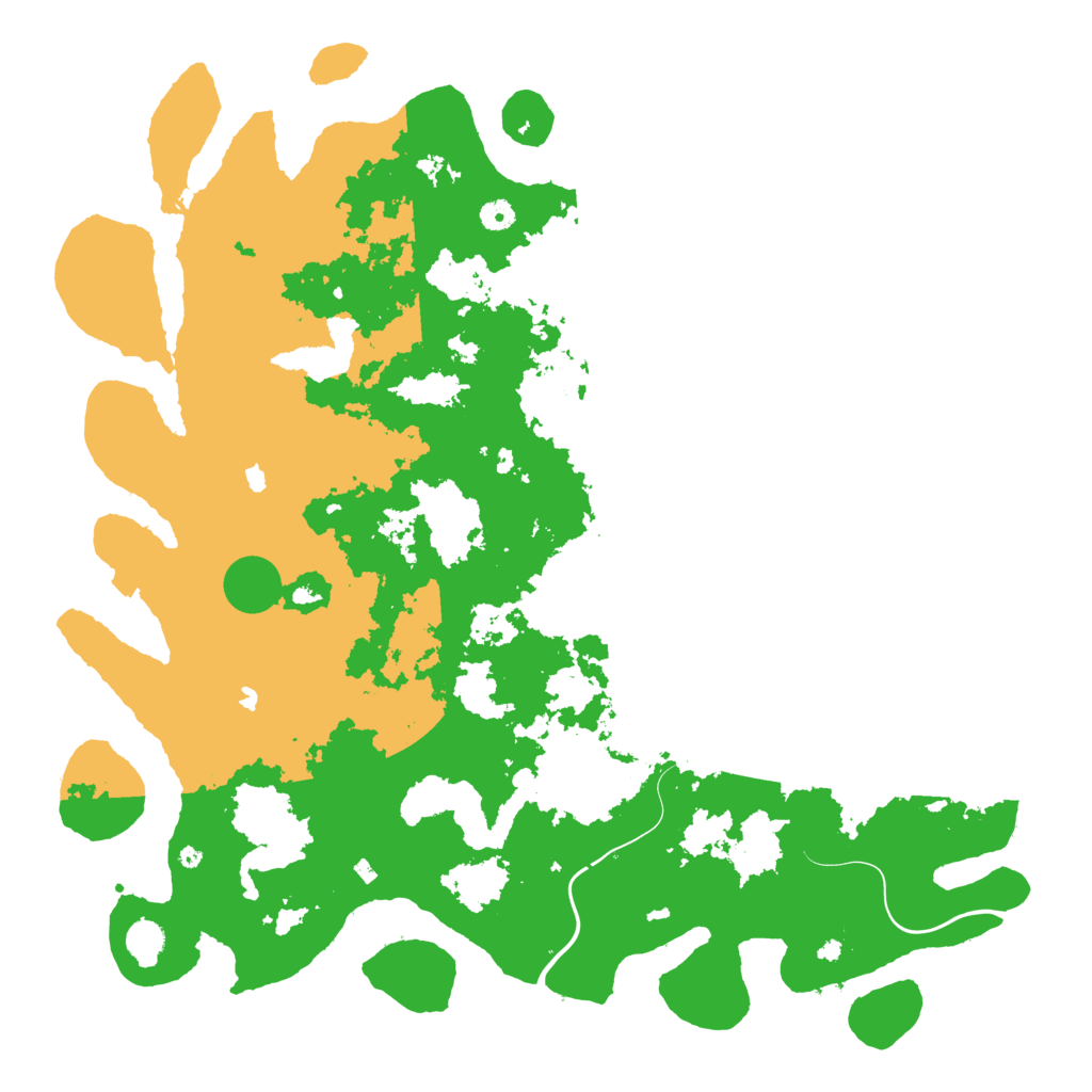 Biome Rust Map: Procedural Map, Size: 5000, Seed: 121515422