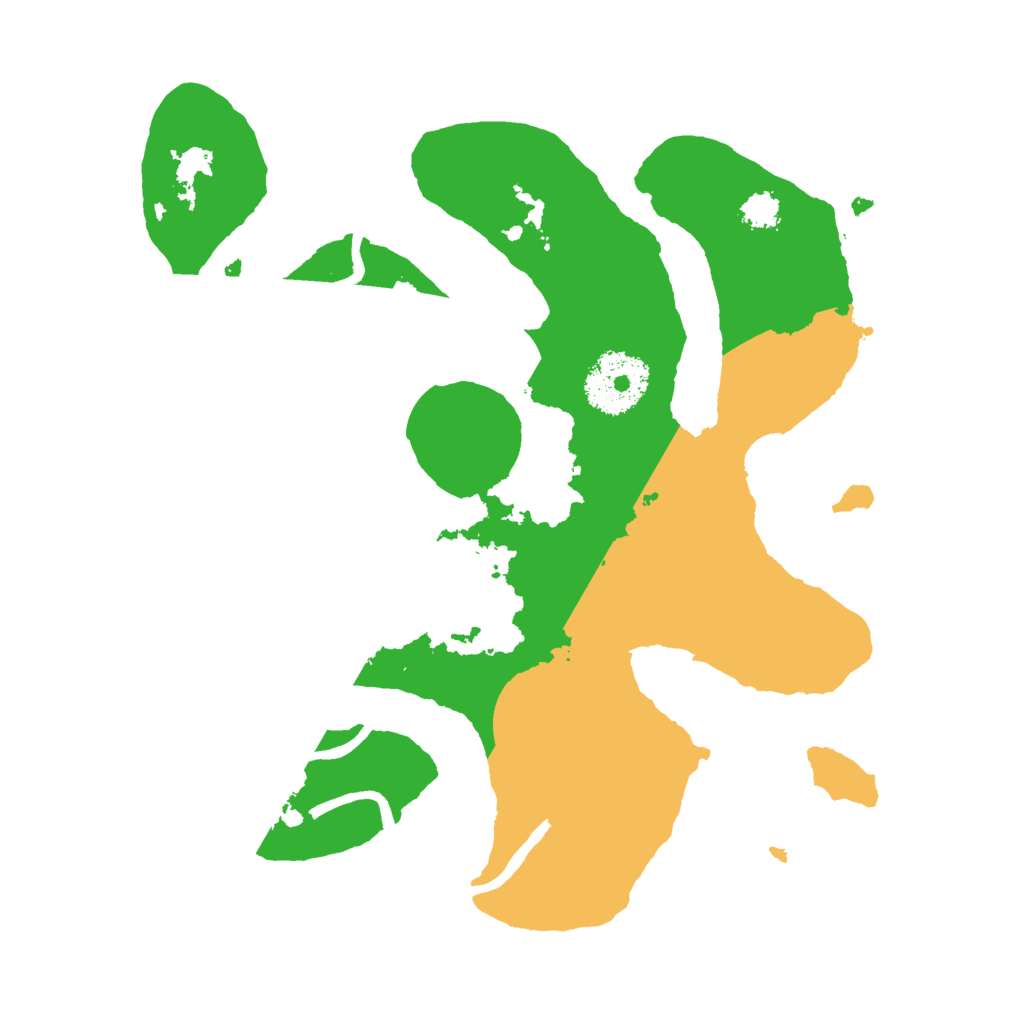 Biome Rust Map: Procedural Map, Size: 2500, Seed: 4390076