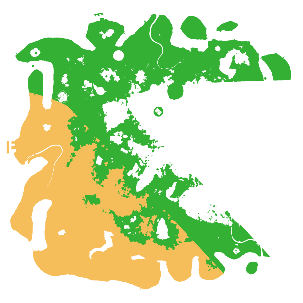 Biome Rust Map: Procedural Map, Size: 5000, Seed: 17888