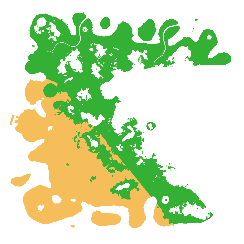 Biome Rust Map: Procedural Map, Size: 4666, Seed: 1337