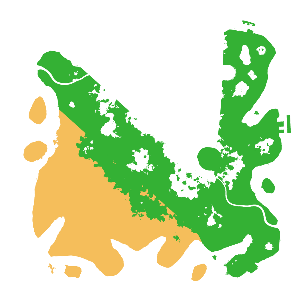 Biome Rust Map: Procedural Map, Size: 3500, Seed: 25348409