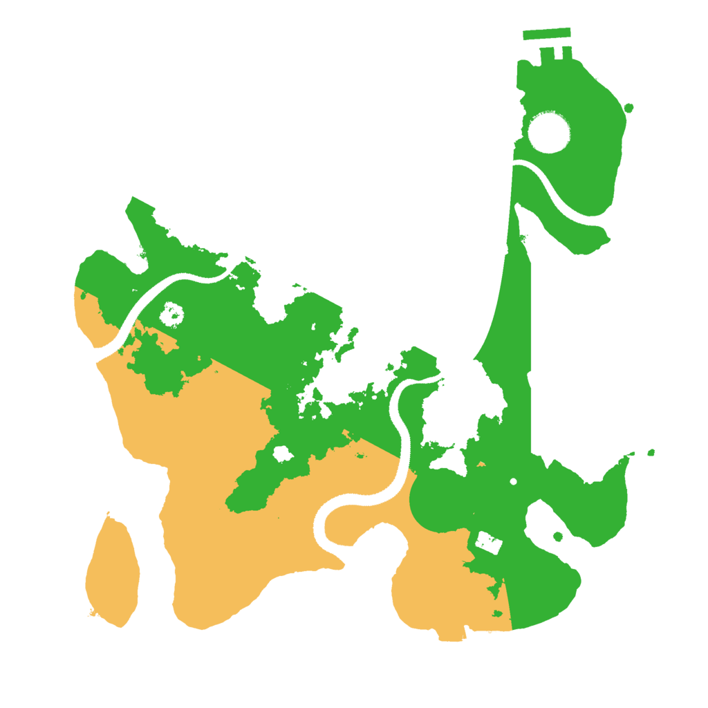 Biome Rust Map: Procedural Map, Size: 3000, Seed: 631416