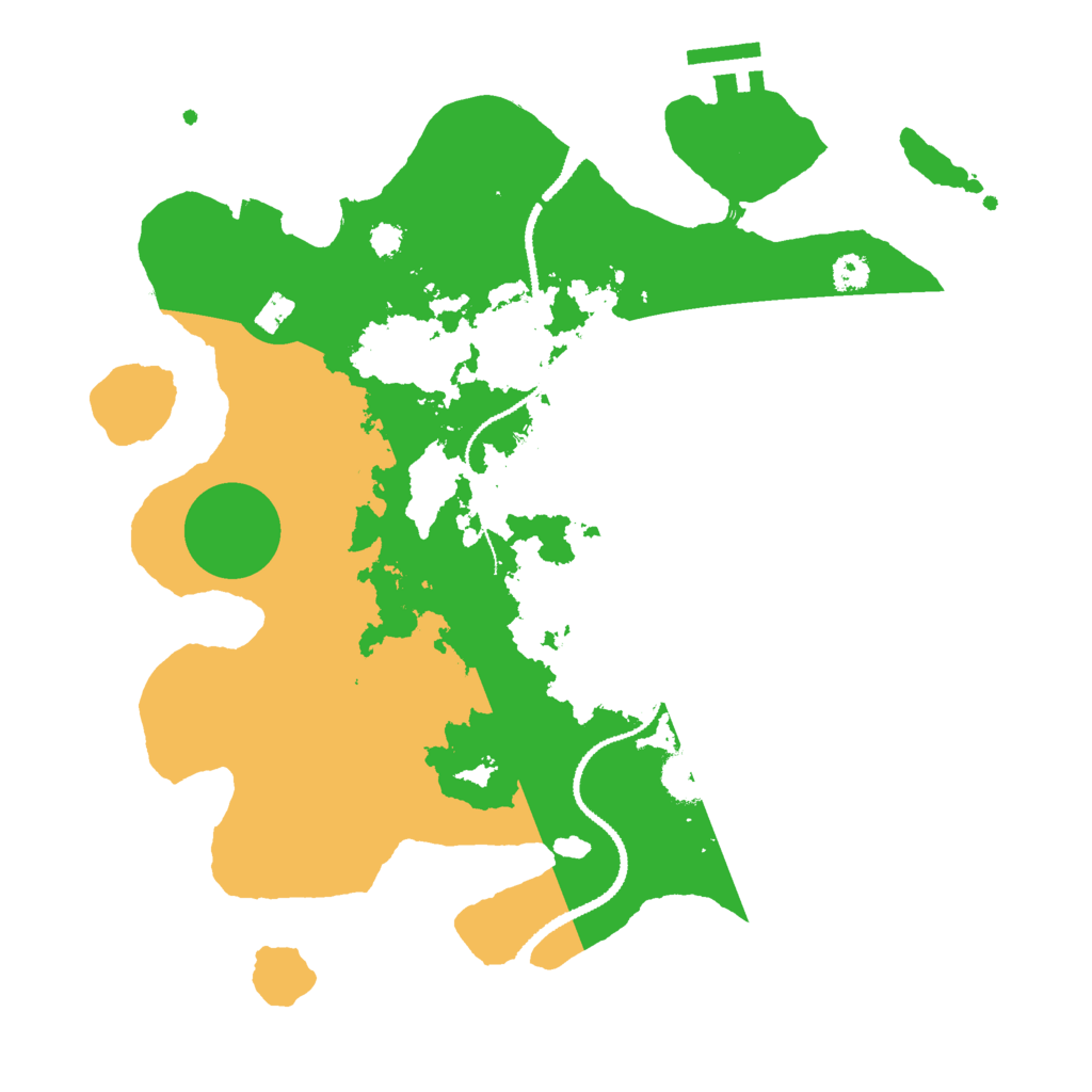 Biome Rust Map: Procedural Map, Size: 3000, Seed: 42651