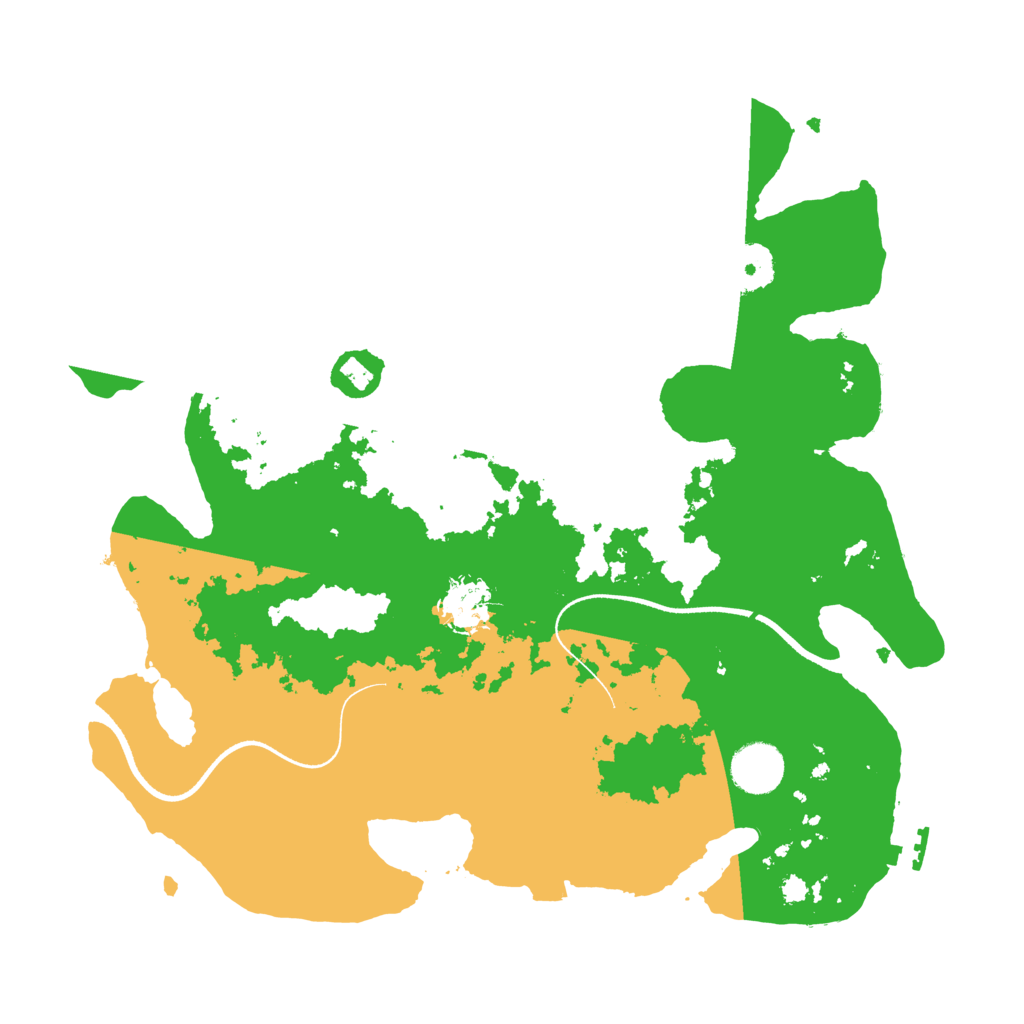 Biome Rust Map: Procedural Map, Size: 3500, Seed: 10209