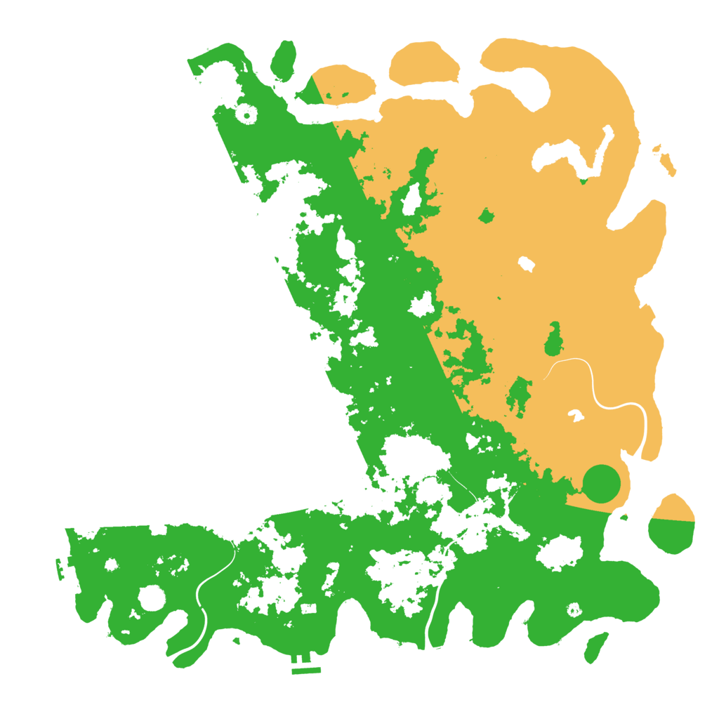 Biome Rust Map: Procedural Map, Size: 5000, Seed: 1778048664