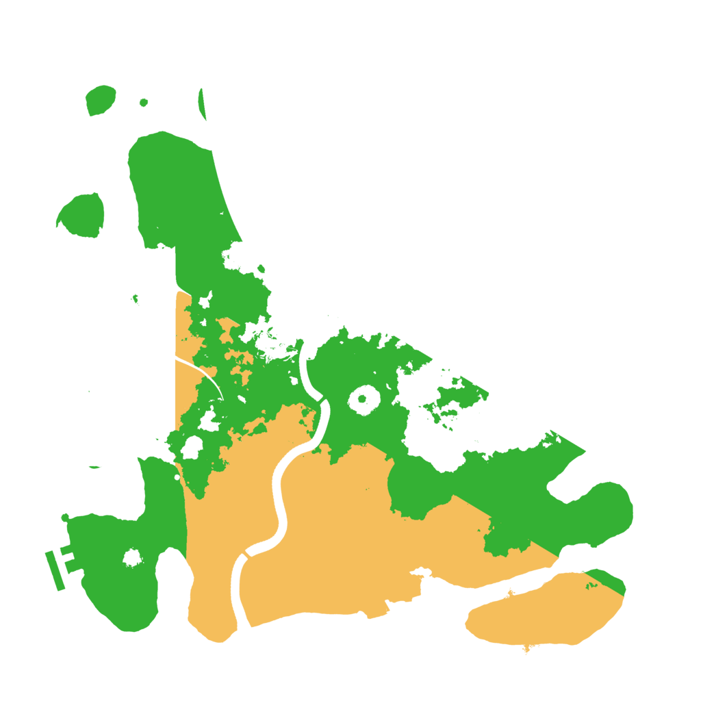 Biome Rust Map: Procedural Map, Size: 3500, Seed: 131852