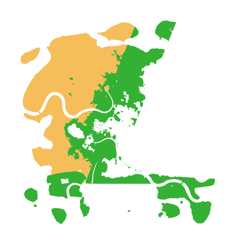 Biome Rust Map: Procedural Map, Size: 3500, Seed: 1057854918