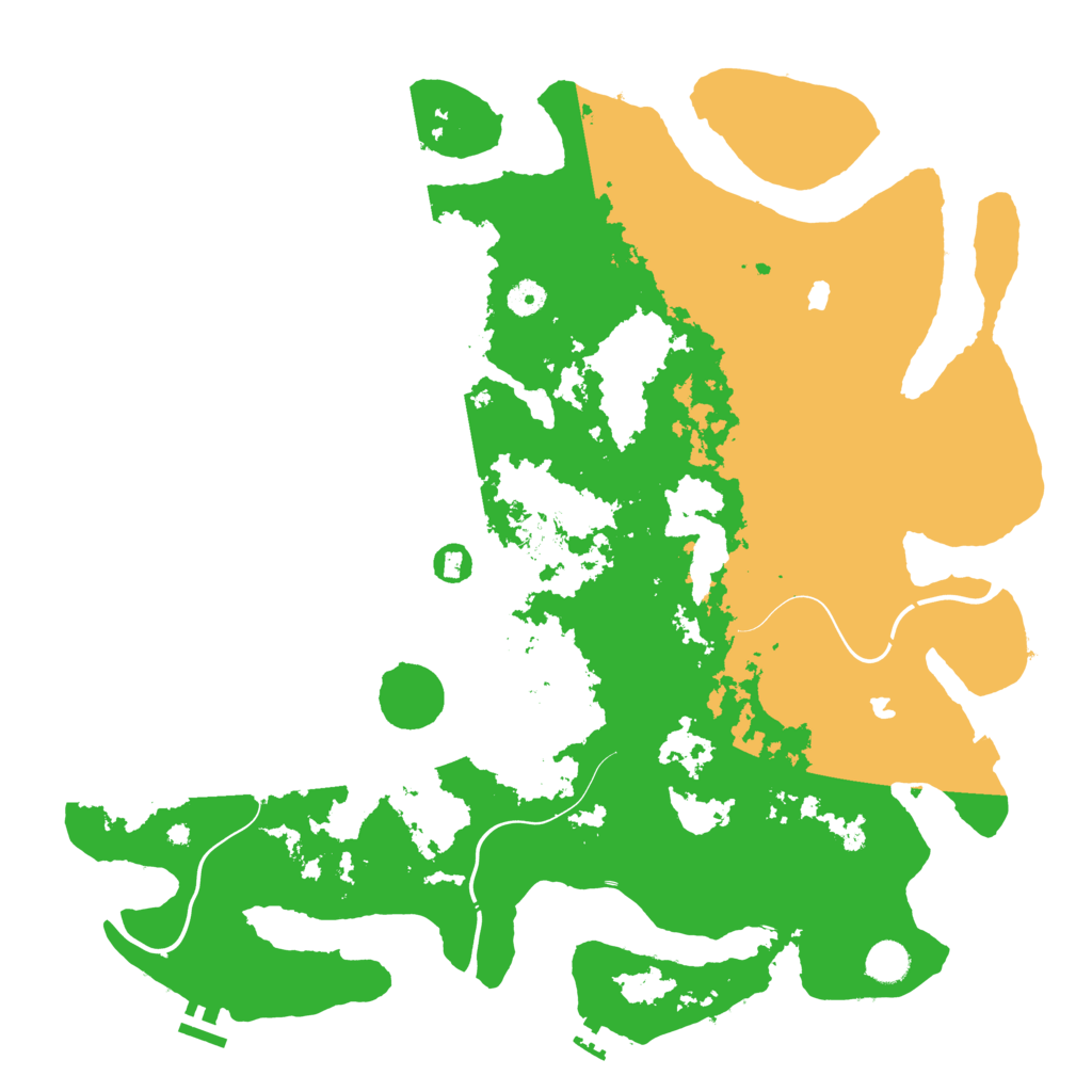 Biome Rust Map: Procedural Map, Size: 4500, Seed: 1053631391
