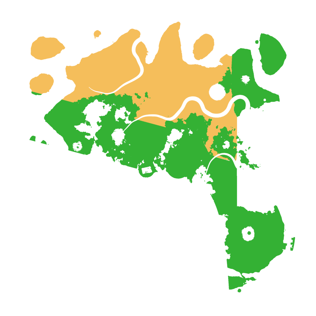 Biome Rust Map: Procedural Map, Size: 3500, Seed: 49140