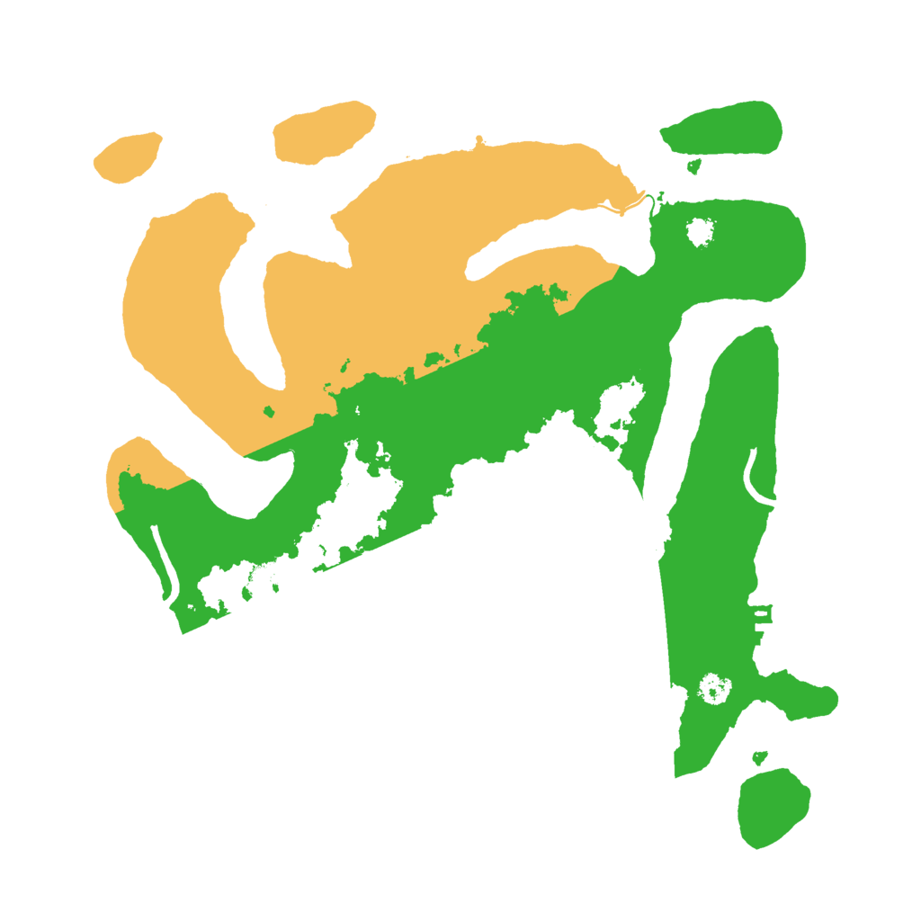 Biome Rust Map: Procedural Map, Size: 3000, Seed: 6945