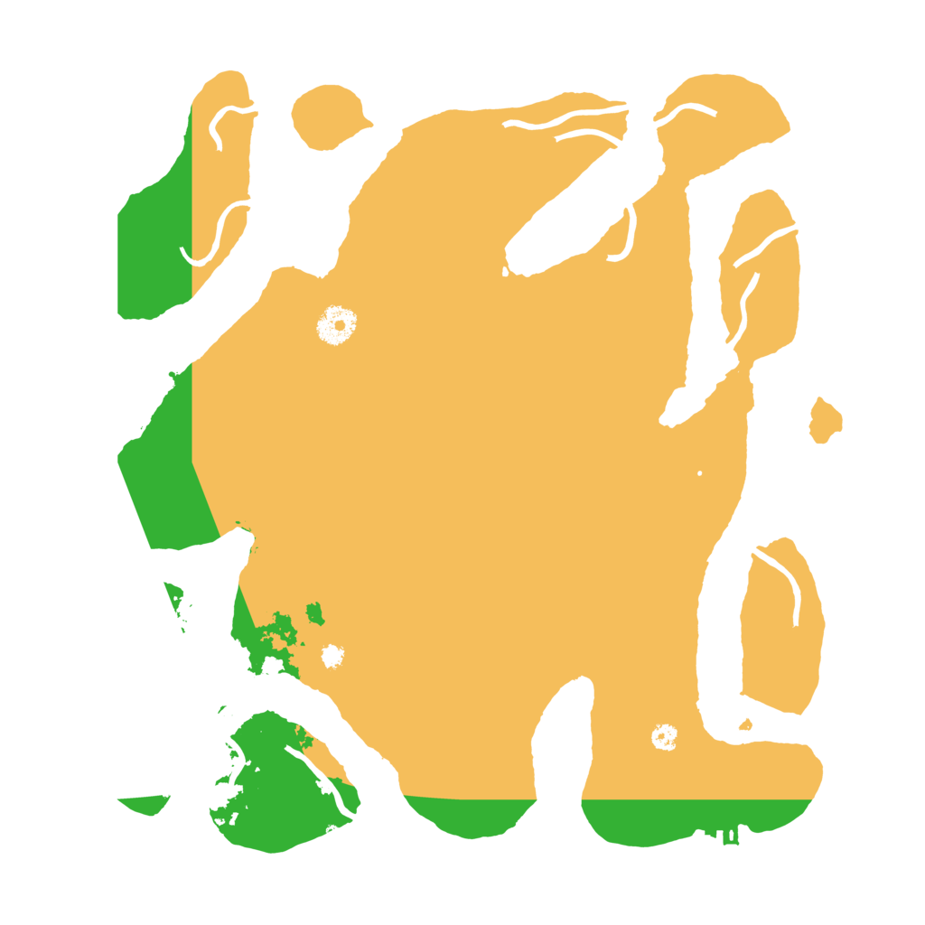 Biome Rust Map: Procedural Map, Size: 3600, Seed: 2745446