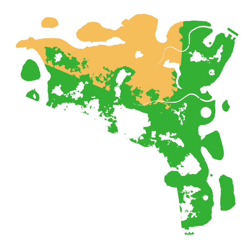Biome Rust Map: Procedural Map, Size: 4100, Seed: 1321