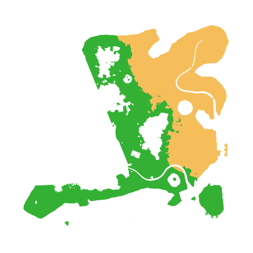 Biome Rust Map: Procedural Map, Size: 3000, Seed: 31357481