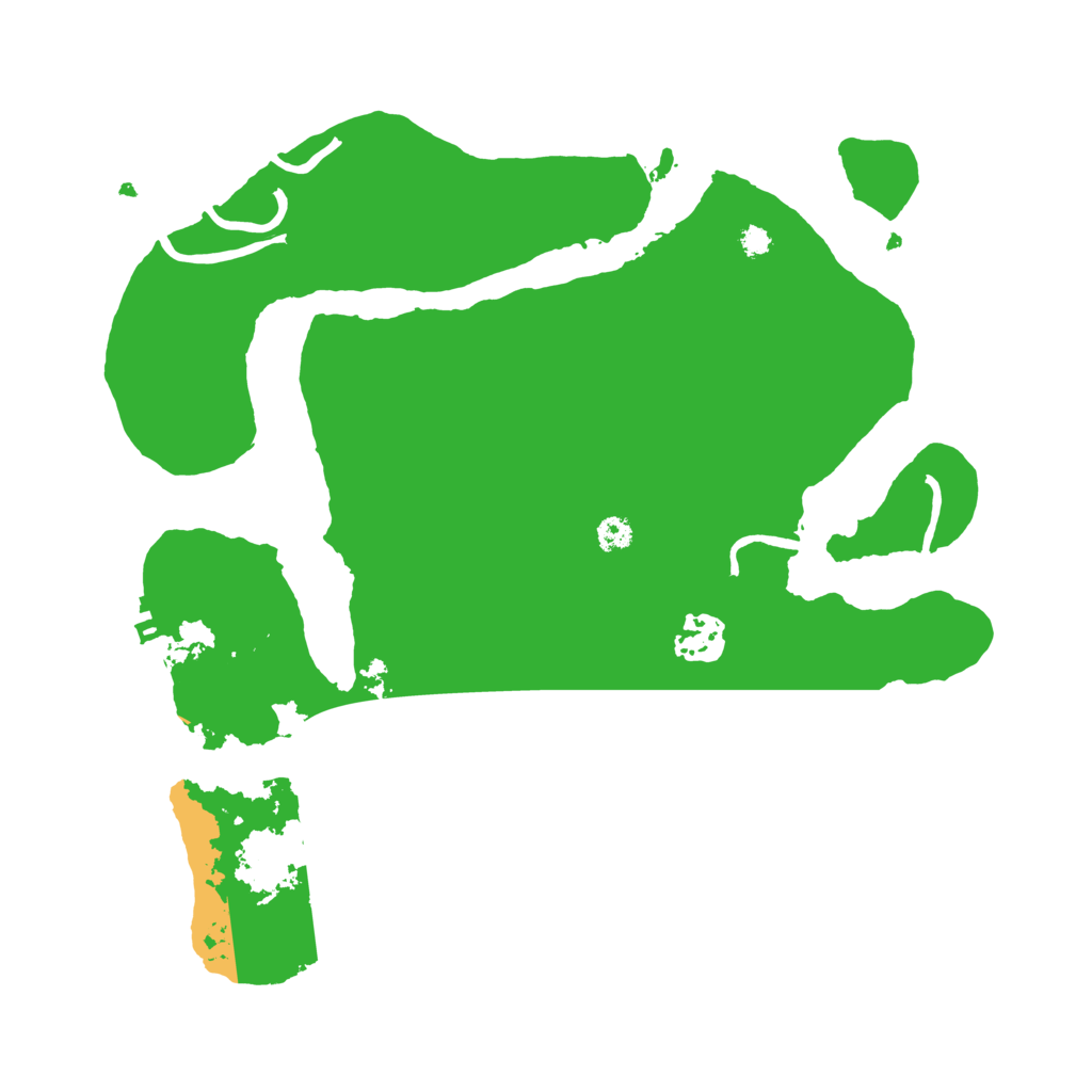 Biome Rust Map: Procedural Map, Size: 3200, Seed: 172672553