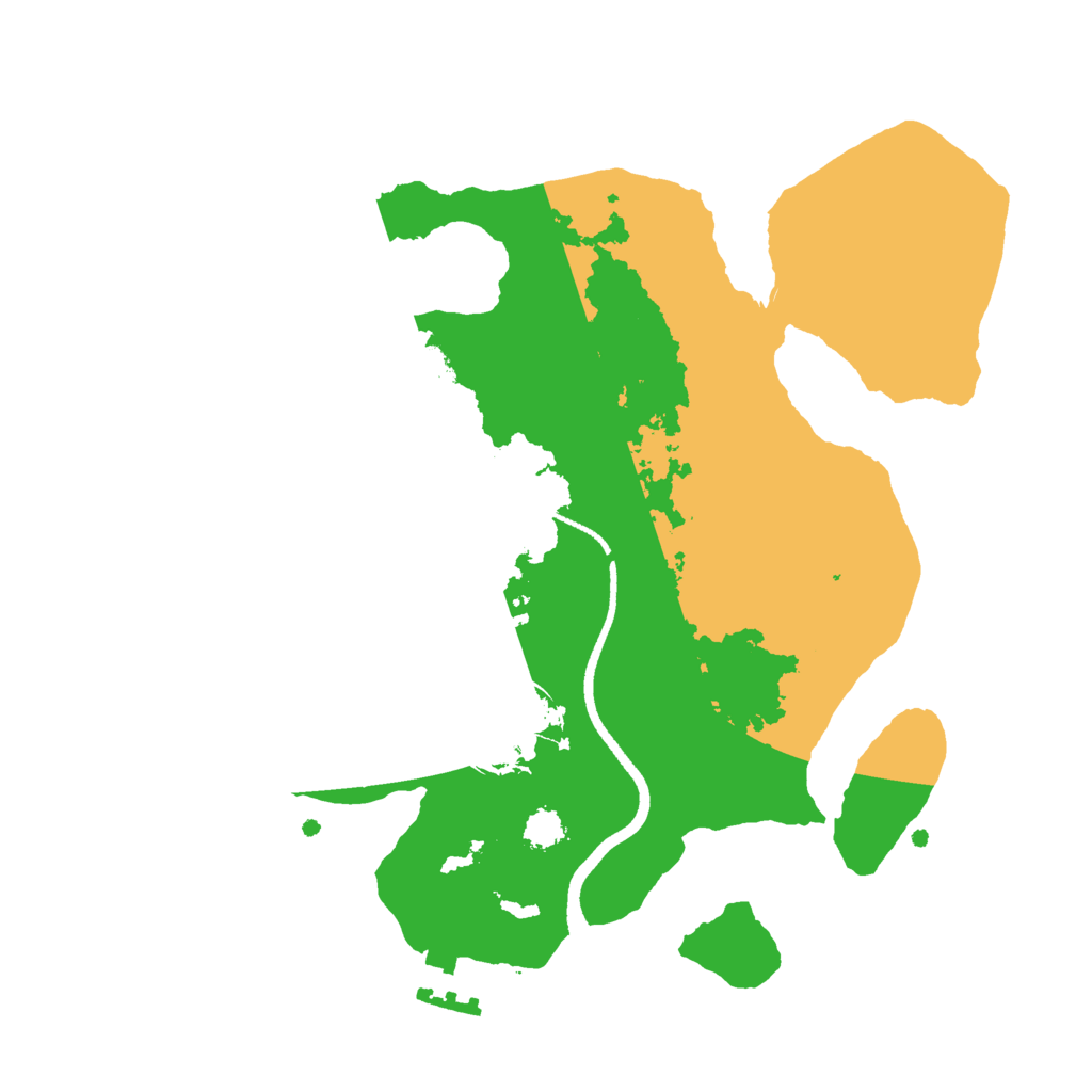 Biome Rust Map: Procedural Map, Size: 2500, Seed: 245667