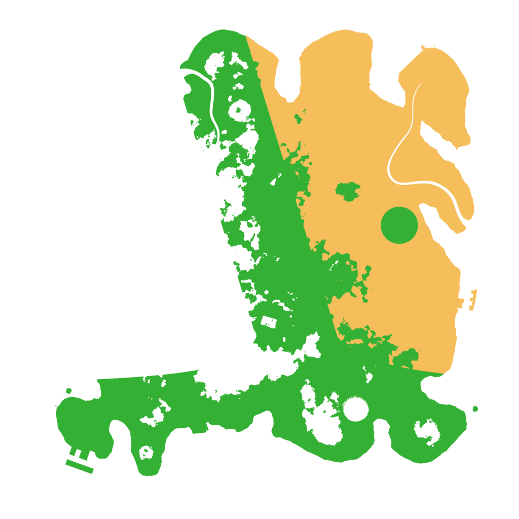 Biome Rust Map: Procedural Map, Size: 3700, Seed: 1648430195