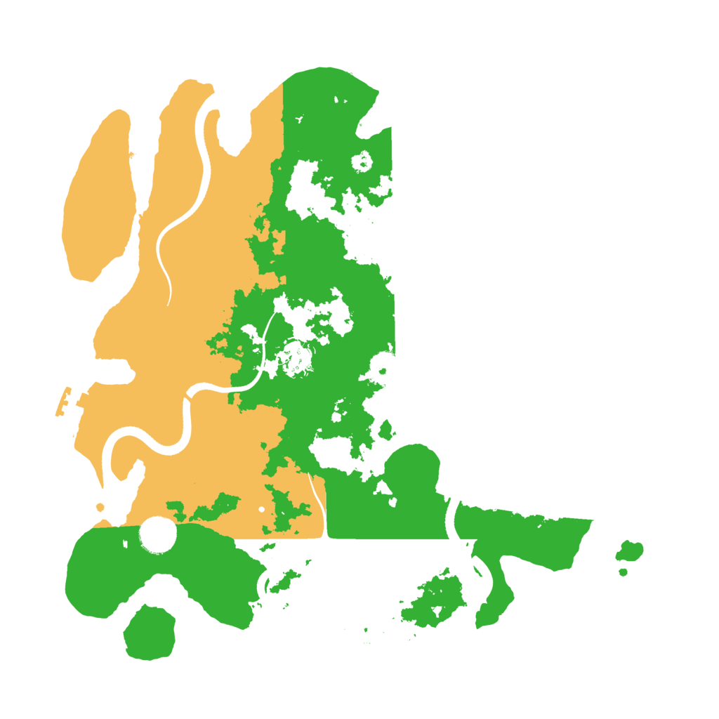 Biome Rust Map: Procedural Map, Size: 3500, Seed: 138274933