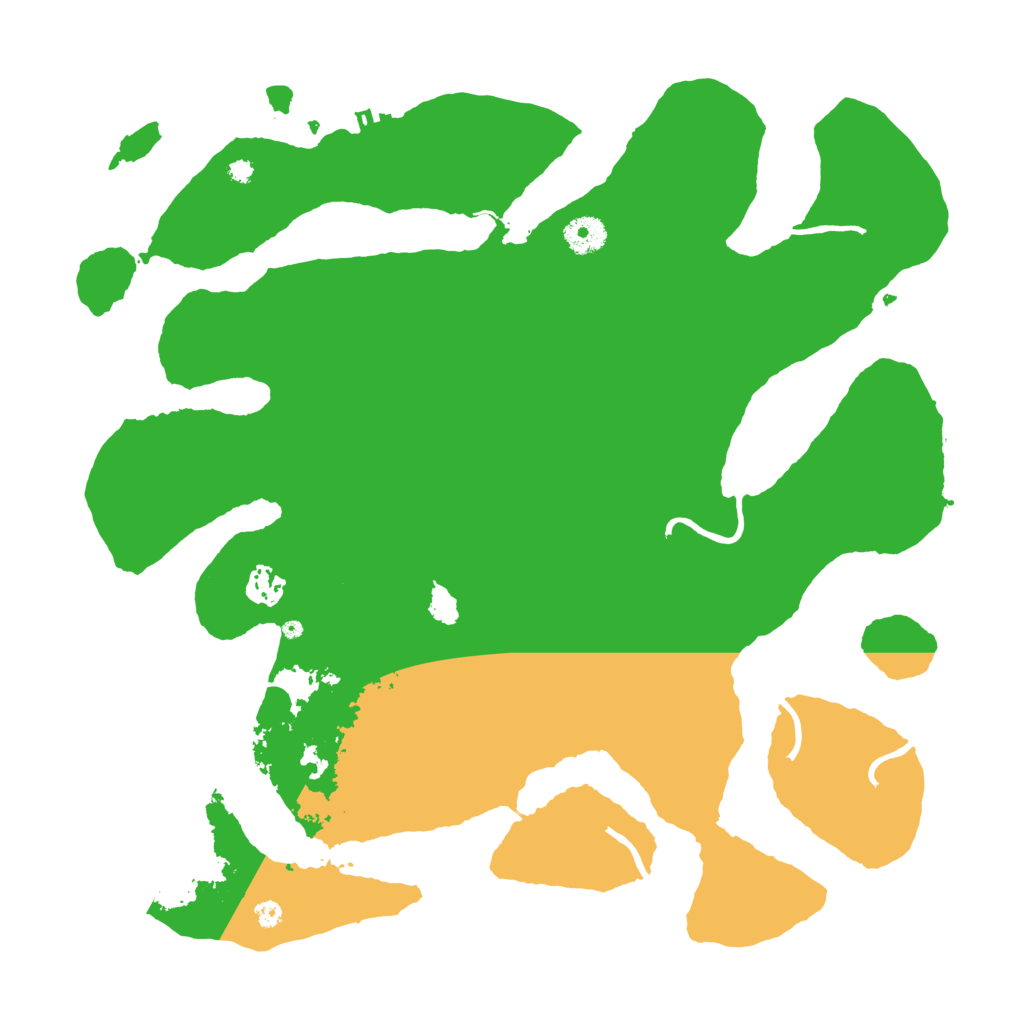 Biome Rust Map: Procedural Map, Size: 3900, Seed: 35790