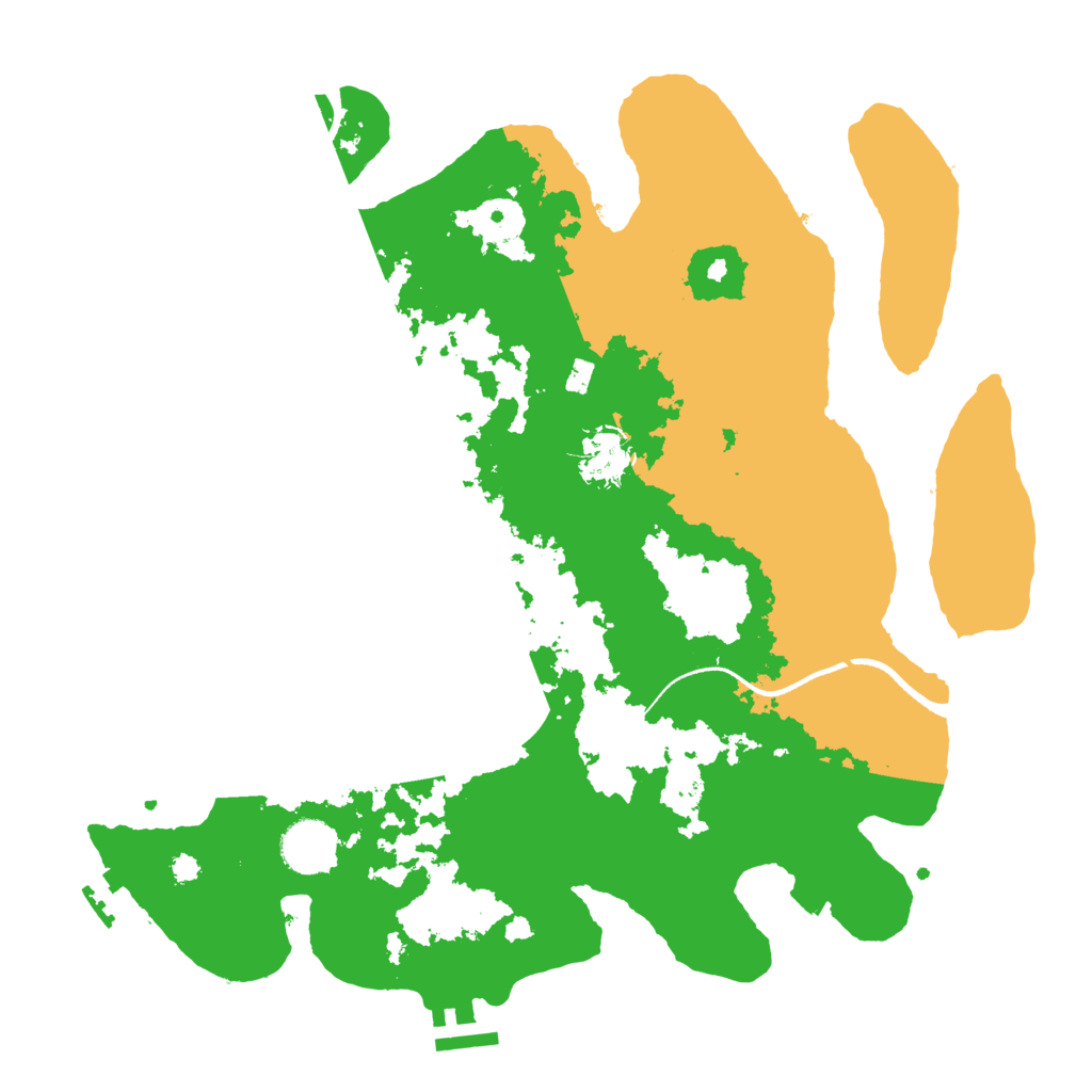 Biome Rust Map: Procedural Map, Size: 3500, Seed: 998675975