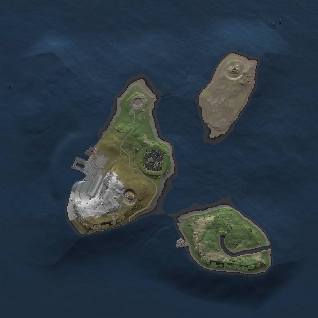 Rust Map: Procedural Map, Size: 1500, Seed: 40057116, 5 Monuments