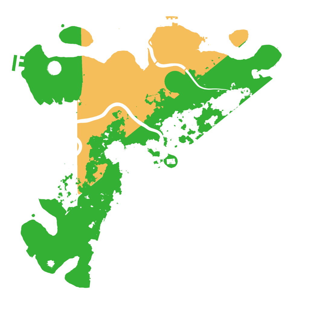 Biome Rust Map: Procedural Map, Size: 3900, Seed: 3258