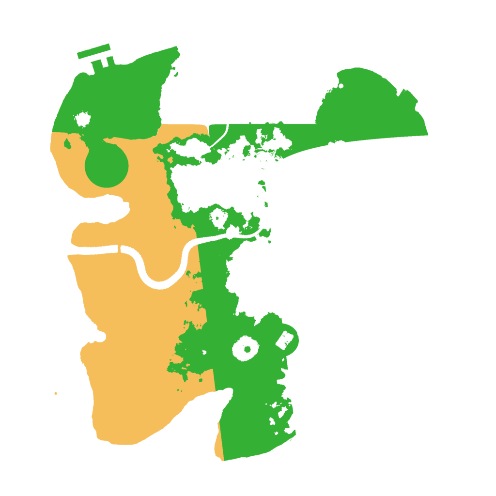 Biome Rust Map: Procedural Map, Size: 3000, Seed: 172672553