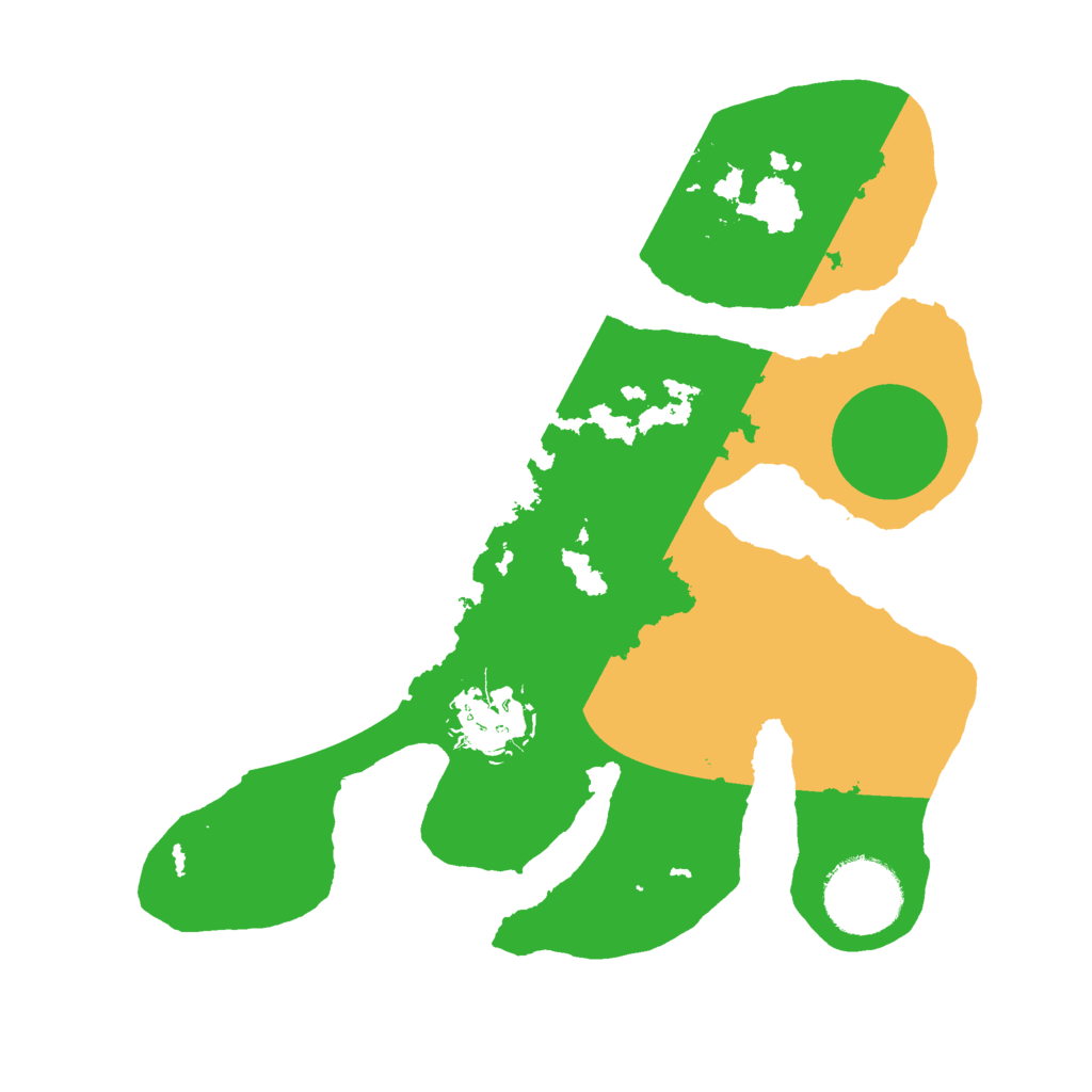 Biome Rust Map: Barren, Size: 2500, Seed: 16127