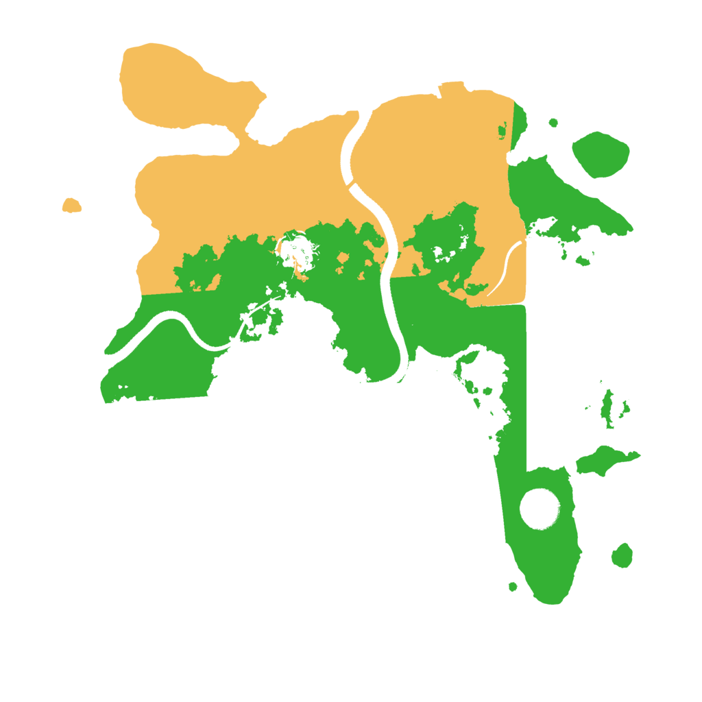 Biome Rust Map: Procedural Map, Size: 3200, Seed: 1025000244