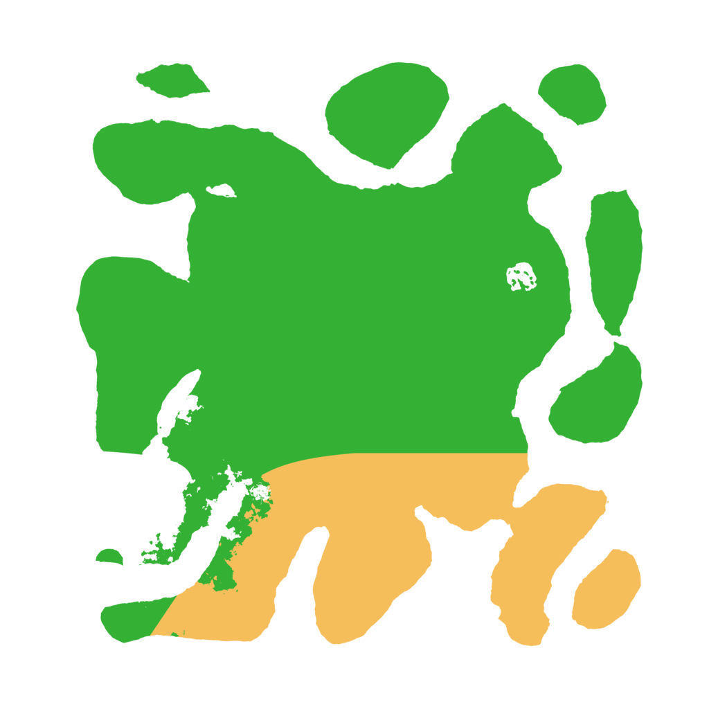 Biome Rust Map: Barren, Size: 3550, Seed: 369501