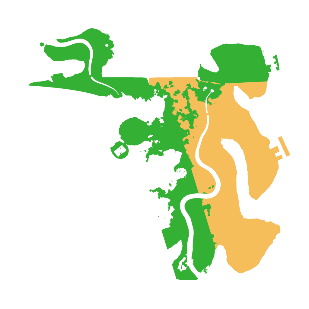 Biome Rust Map: Procedural Map, Size: 3000, Seed: 223423434