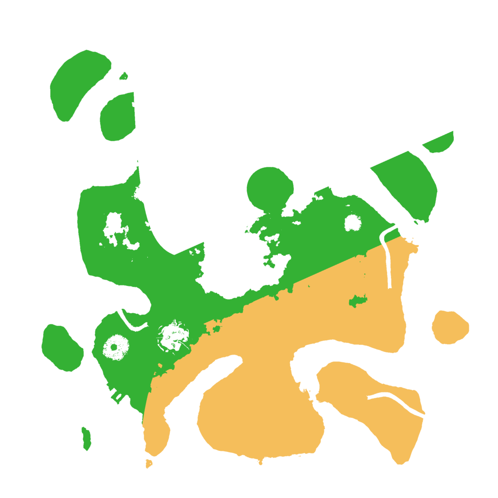 Biome Rust Map: Procedural Map, Size: 3000, Seed: 40001