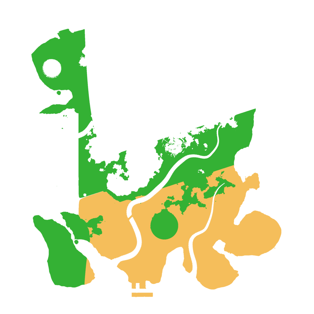 Biome Rust Map: Procedural Map, Size: 3000, Seed: 92237
