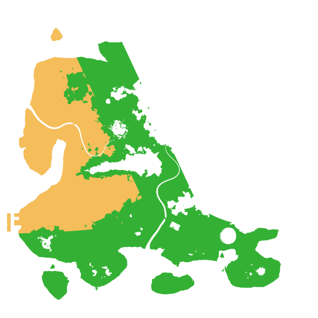 Biome Rust Map: Procedural Map, Size: 3500, Seed: 1990449116