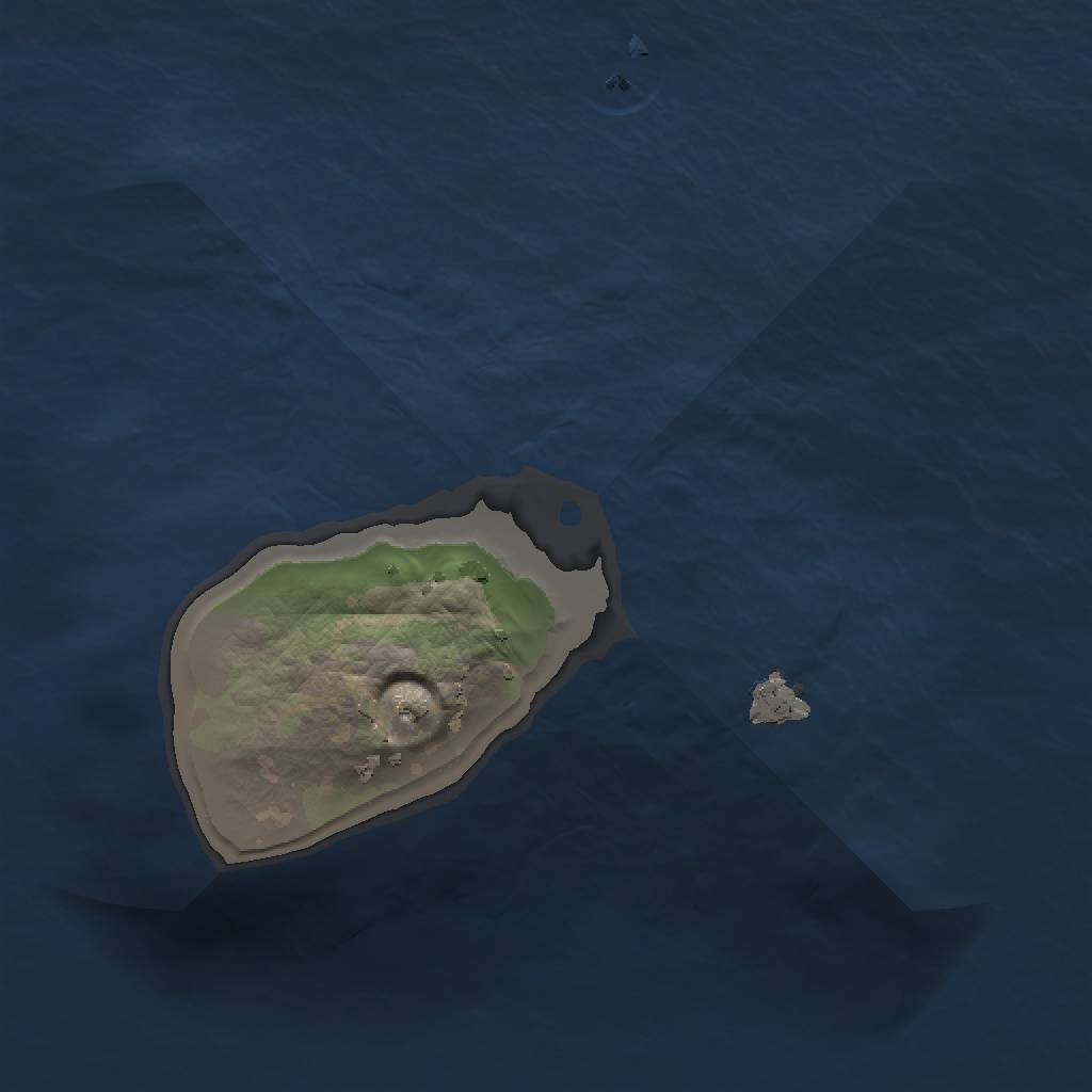 Rust Map: Procedural Map, Size: 1000, Seed: 23107, 3 Monuments