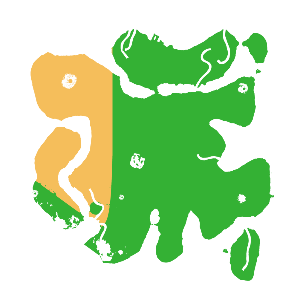 Biome Rust Map: Procedural Map, Size: 3100, Seed: 135