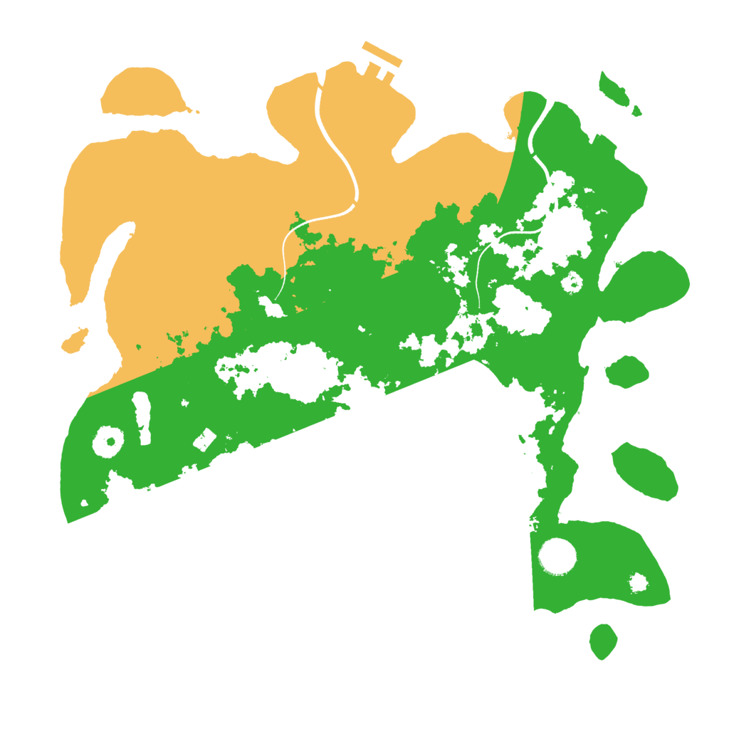Biome Rust Map: Procedural Map, Size: 3500, Seed: 425894