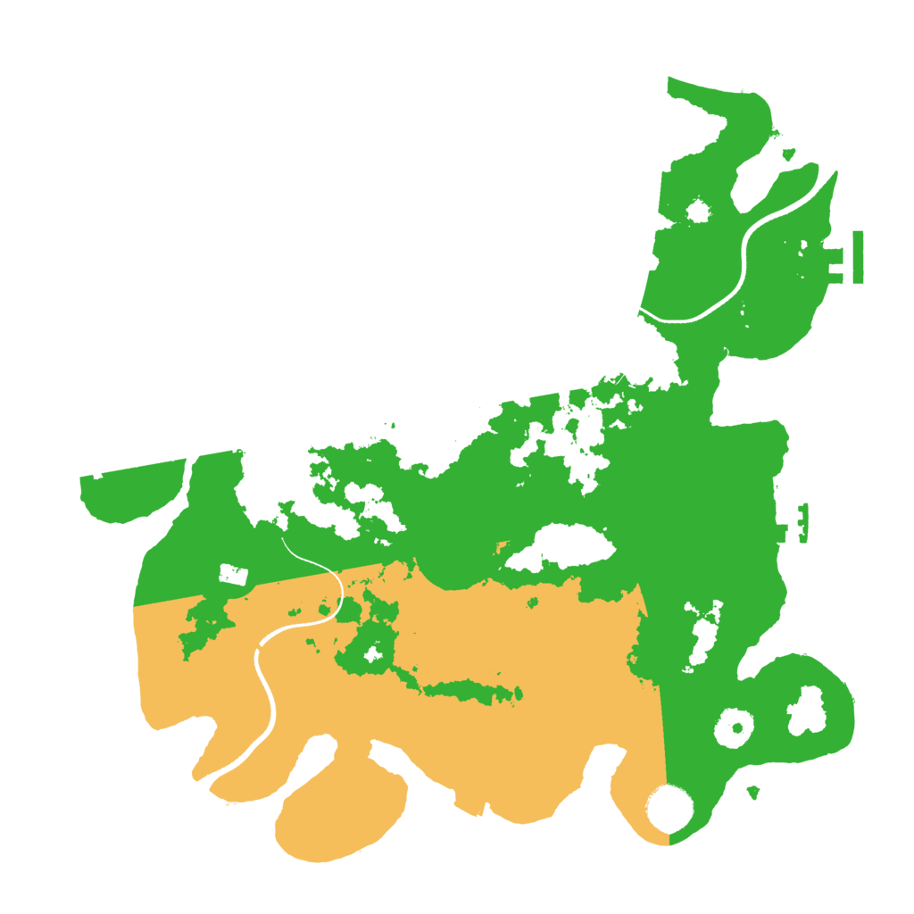 Biome Rust Map: Procedural Map, Size: 3500, Seed: 1227
