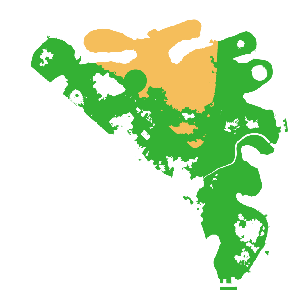 Biome Rust Map: Procedural Map, Size: 3500, Seed: 5123451